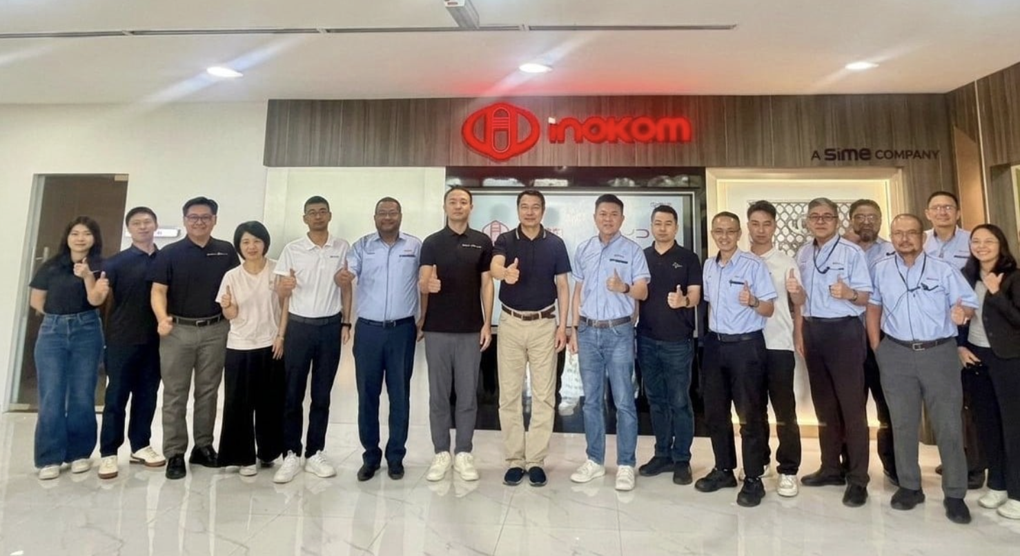 BYD executives visiting the Inokom vehicle assembly plant in Kulim, Kedah