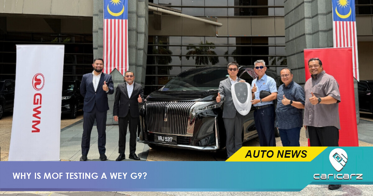 Why Is Malaysia's Finance Ministry Testing A GWM WEY G9? Here's What We Know